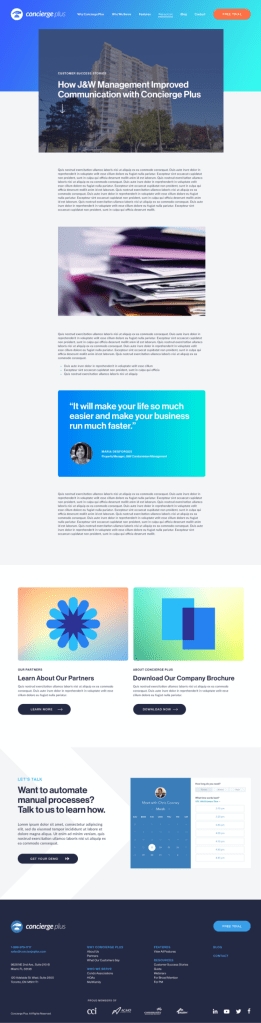 Customer Success Story page