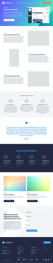 Individual Feature page