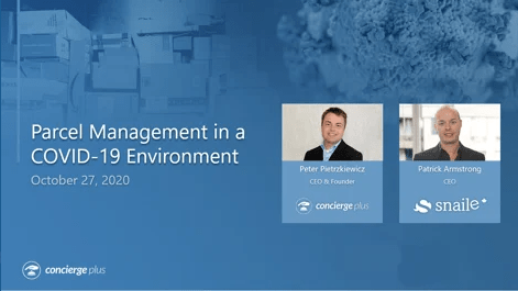 Webinar about Parcel Management in a Covid Environment