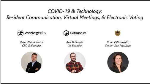 Webinar about Covid and Technology